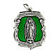Devotional medal Our Lady of Guadalupe in metal ENGLISH LANGUAGE s1