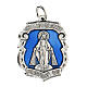 Devotional medal Our Lady of Miracles in metal ENGLISH LANGUAGE 3.5 cm s1