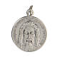 Medaille mit Jesus-Gesicht und Gravur auf Latein, 1,5 cm s1