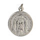 Medalla con rostro de Jesús con incisión en latín 1,5 cm s1