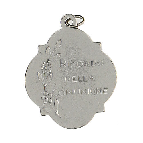 First Communion souvenir, zamak medal with enamel, 3 cm 2