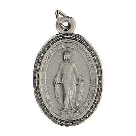 Medaille-Charm aus Zamack mit wundertätiger Madonna, 2,5 cm