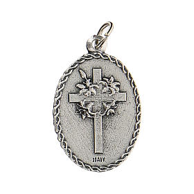 Medalha com São Cristóvão com relevo 2,5 cm zamak