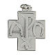 Kreuz aus Zamack in Form einer Medaille mit PAX und Papst Franziskus, 2,5 cm s1