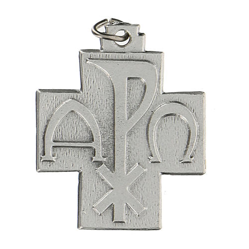 Croix Pax Pape François en forme de médaille 2,5 cm zamak 1
