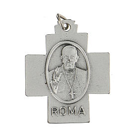 Krzyż PAX Papież Franciszek w medaliku 2,5 cm zamak