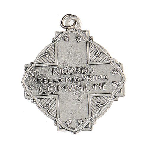 Médaille Première Communion Jésus avec ange émaillée 3 cm 2