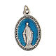 Medalla azul con Virgen Milagrosa 2,5 cm zamak s1