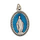Blue medal with Miraculous Mary 2.5 cm zamak s1