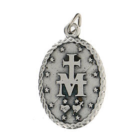 Oval medal with rope on the edge, Miraculous Medal, 2.5 cm