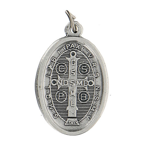 Medaglietta Ovale Di Lourdes In Argento 925 Smaltato - 10 Micron - Prodotta In Francia