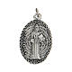 St Benedict medal with rope frame, 2.5 cm, zamak s1