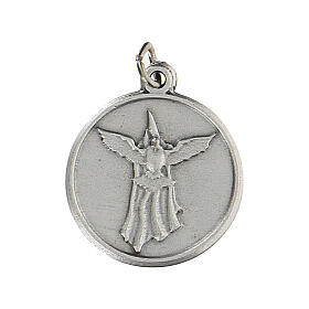 Runde Medaille zur Konfirmation aus Zamack mit Heiligem Geist, 1,5 cm