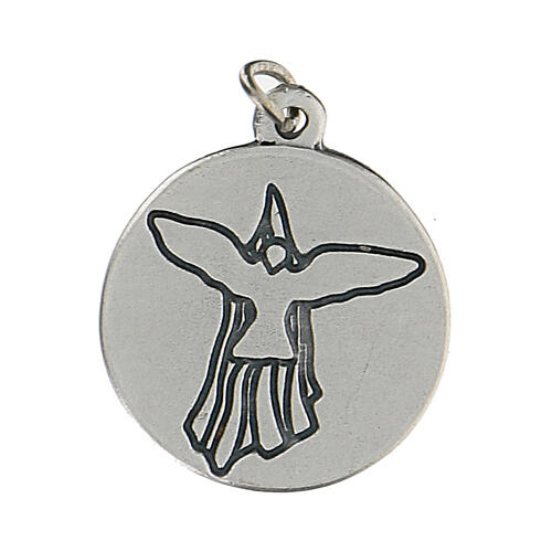 Round medal for Confirmation, Holy Spirit, 1.5 cm zamak 2