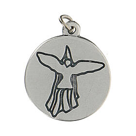 Round medal for Confirmation with Holy Spirit 1,5 cm zamak