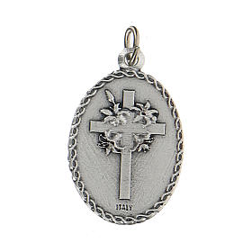 Médaille émaillée avec St Christophe en relief 2,5 cm