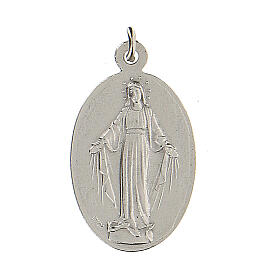 Kleine Medaille mit dem Heiligen Michael dem Erzengel und der wundertätigen Madonna, 2,5 cm