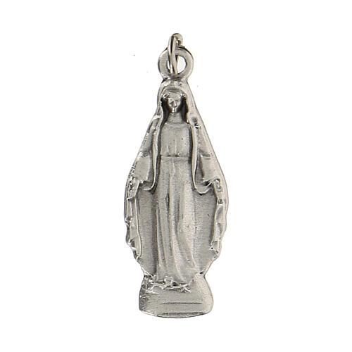 Miraculous Mary shaped medal 2.5 cm zamak 1