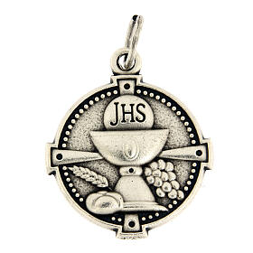 Silver Communion chalice medal