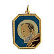 Médaille émaillée Padre Pio s1