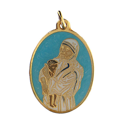 Medalla esmaltada Madre Teresa 1