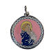 Pink pendant Virgin Mary with Baby Jesus s1