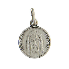 IHS Medaille aus Silber 925 mit dem Gesicht Christi, 1,2 cm