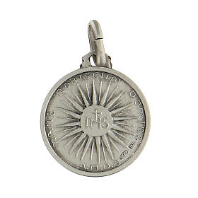 IHS kleine Medaille aus Silber 925 mit dem Gesicht Jesu, 1,7 cm