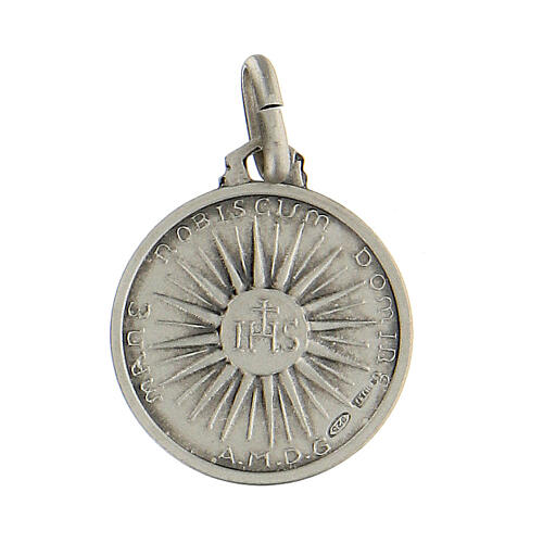 Medalla plata 925 rostro Jesús IHS 1,7 cm 2