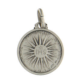 925 silver Jesus IHS medal 1.7 cm