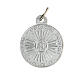 Medallas 100 PIEZAS CAJA Sagrado Rostro aluminio blanco IHS 1,8 cm s2