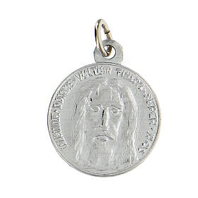 Medaliki 100 szt. OPAKOWANIE Święte Oblicze IHS aluminium białe 1,8 cm