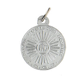 Medaliki 100 szt. OPAKOWANIE Święte Oblicze IHS aluminium białe 1,8 cm