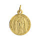 Holy Face Medal, IHS, SET of 100, 1.8 cm, gold plated aluminium s1
