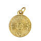 Medallas 100 PIEZAS CAJA Sagrado Rostro IHS aluminio dorado 1,8 cm s2
