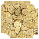 Medallas 100 PIEZAS CAJA Sagrado Rostro IHS aluminio dorado 1,8 cm s3