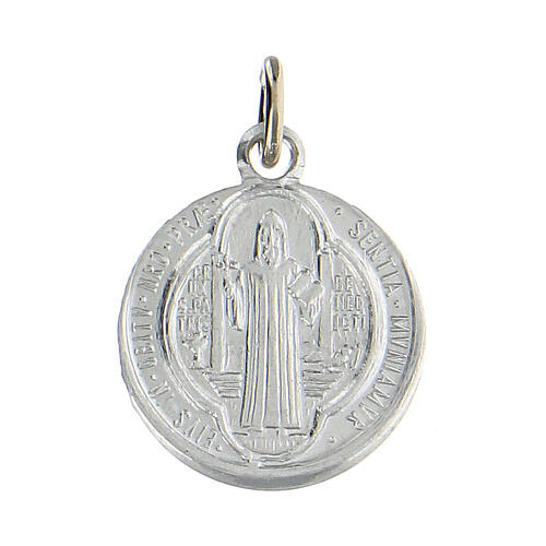 Kleine Medaillen 100 STÜCK PACKUNG von Sankt Benedikt aus Aluminium, 1,8 cm 1