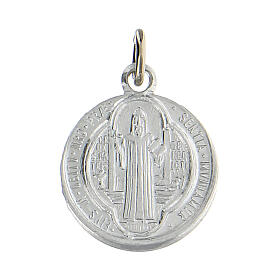 Medaliki 100 szt. OPAKOWANIE Święty Benedykt aluminium 1,8 cm