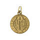 Saint Benedict medals,SET of 100, 1.8 cm, gold plated aluminium s1
