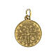 Saint Benedict medals,SET of 100, 1.8 cm, gold plated aluminium s2