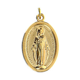 Miraculous Medal of Our lady, 20 mm, gold plated zamak