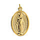 Miraculous Mary medal in golden zamak 20 mm s1