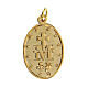 Miraculous Mary medal in golden zamak 20 mm s2