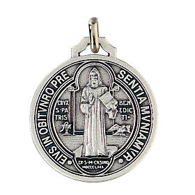 Médaille Saint Benoît zamak 35 mm