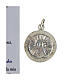 Medaglia argento 925 lucido Carlo Acutis con filo colorato s3