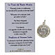 Medaglia argento 925 lucido Carlo Acutis con filo colorato s4