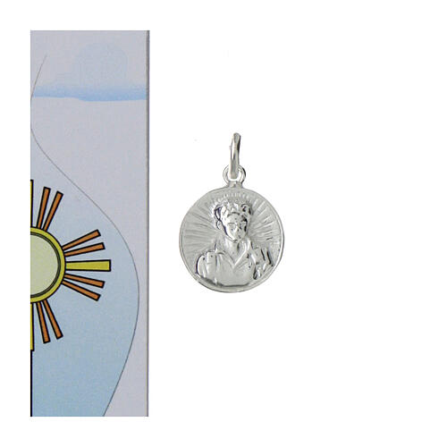 Médaille petite taille Carlo Acutis argent 925 2