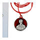 Carlo Acutis pendant with red background 20 mm s2