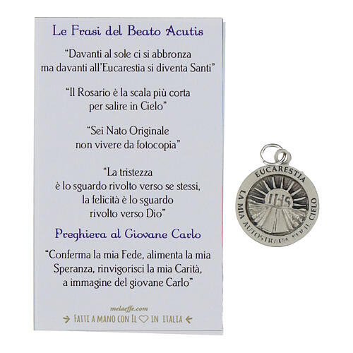 Medal of Carlo Acutis, bust-size, 0.8 in 2