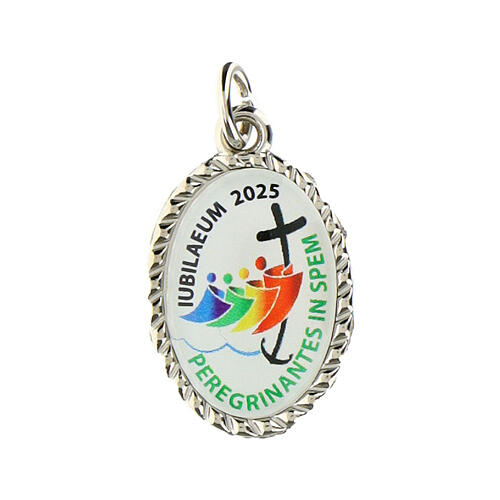 Silver official Jubilee 2025 logo medallion 2.5 cm 1